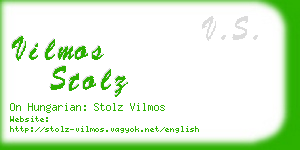 vilmos stolz business card